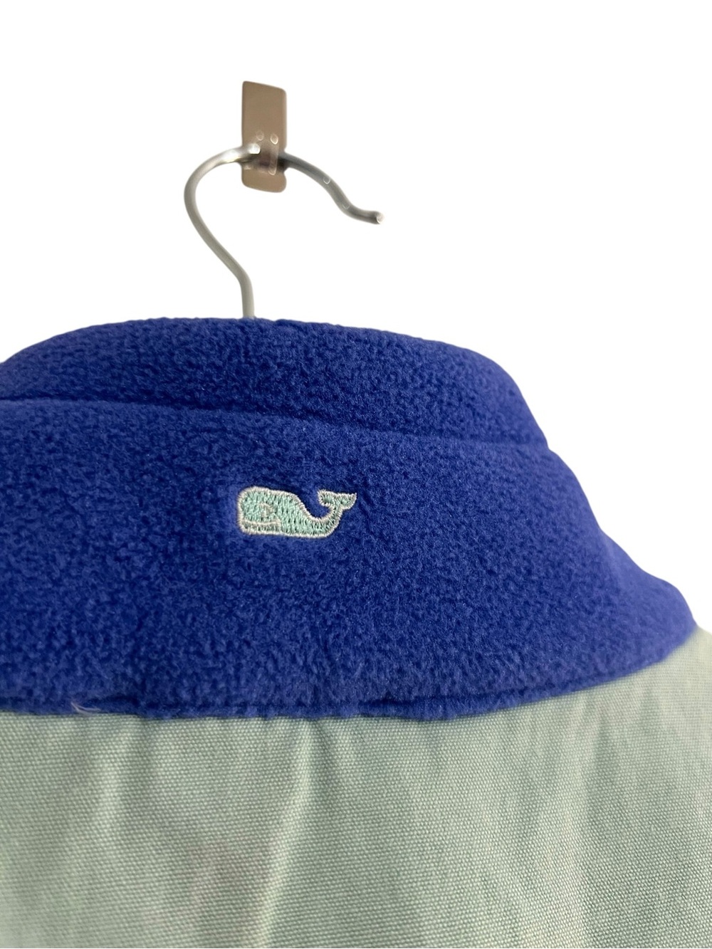 Vineyard Vines Royal Blue Fleece Vest with Mint Accents - Picture 9 of 9